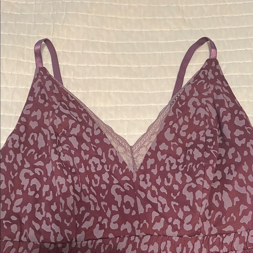 Sleep by Cacique - Purple Animal Print Night Sleep Dress Size 14/16. NWT - Picture 12 of 13